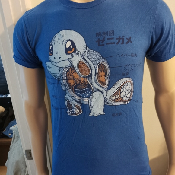Busted Tees Men's Pokémon Squirtle Graphic Tee Small Royal Blue - Picture 4 of 6